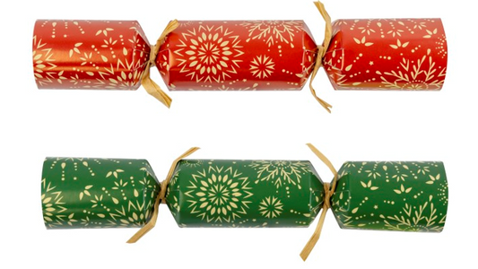 100 x 9" GREEN & RED SNOWBURST CRACKERS