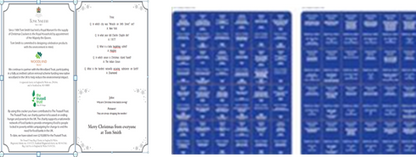 Standard Cream & Gold Script Crackers 100 x 10inch