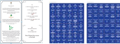 Standard Silver & White Bauble Crackers 100 x 10inch