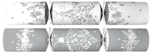 Standard Silver & White Bauble Crackers 100 x 10inch