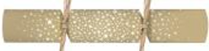Luxury Cream & Gold Starburst Crackers 50 x 11inch