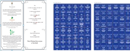 Luxury Silver & White Geo Crackers 50 x 11inch