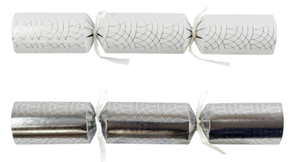 Luxury Silver & White Geo Crackers 50 x 11inch