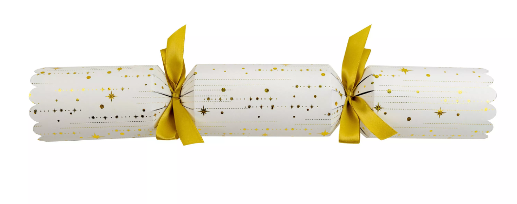 Deluxe Gold Star Christmas Crackers 25 x 14inch