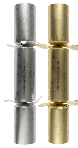Gold/Silver Starburst Foil Cracker 50 x 12inch