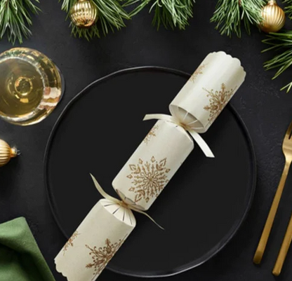 Snowflake Sparkle Gold Wide Body Cracker 50 x 12inch