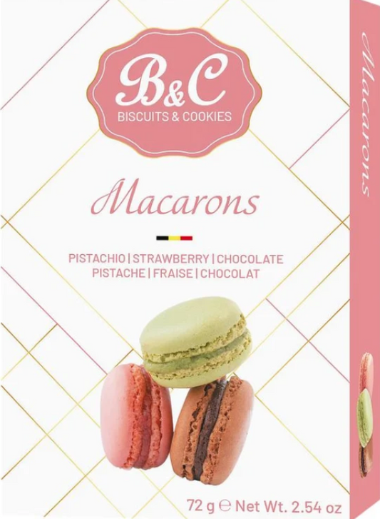 B&C Macarons Variety Box 72gm