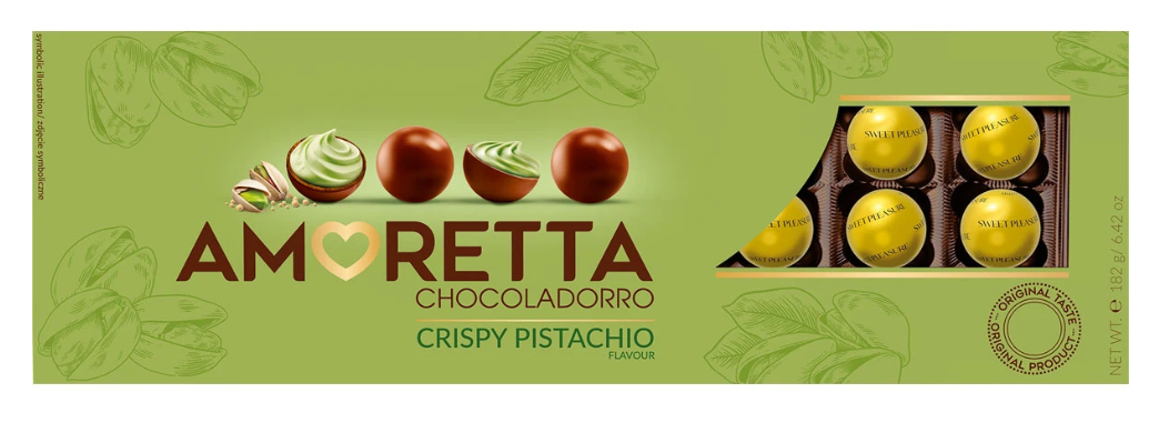Amoretta Crispy Pistachio Truffles 182gm