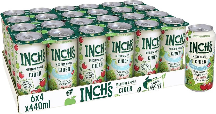 Inch's Medium Apple Cider (Cans) 24 x 440ml