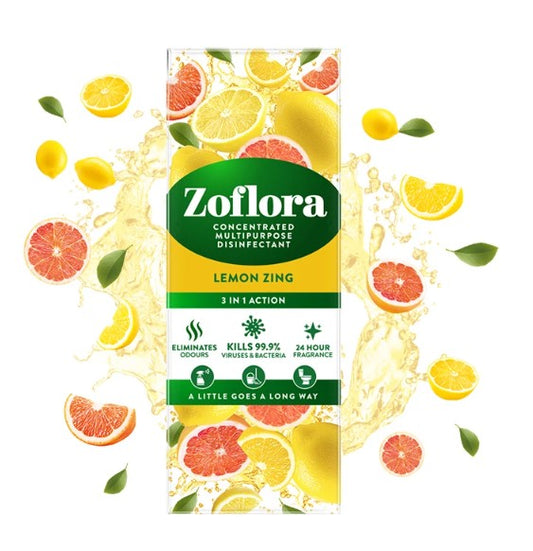 Zoflora Concentrated Disinfectant Lemon Zing 500ml