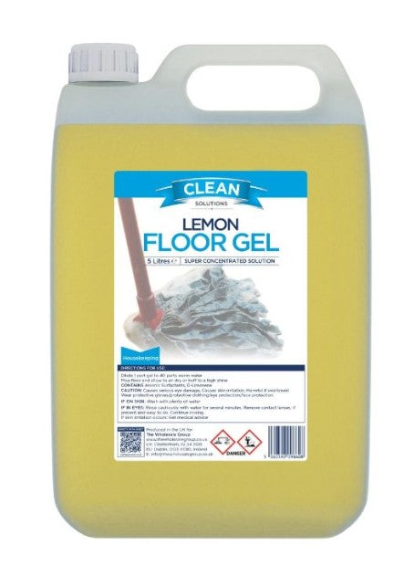 Clean Solutions Lemon Floor Gel 5ltr