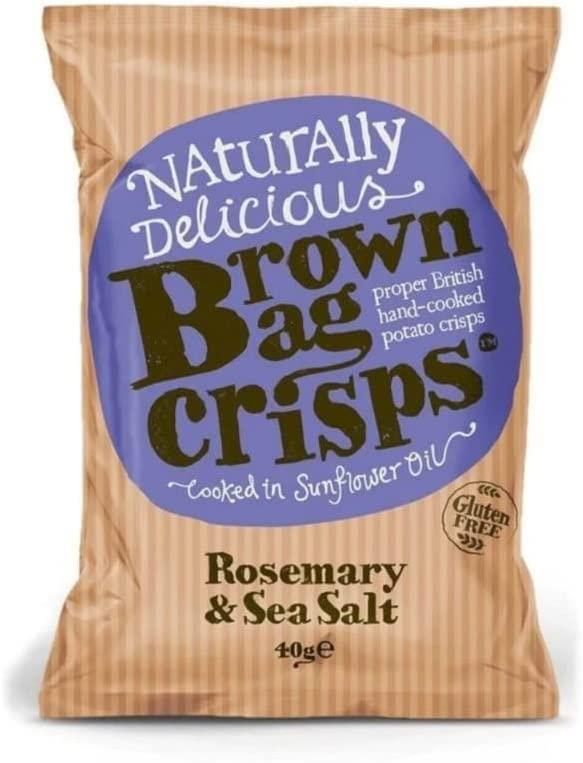 Brown Bag Rosemary & Sea Salt Crisps 20 x 40gm