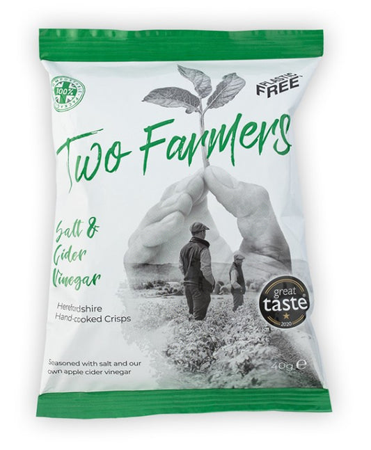 Two Farmers Salt & Cider Vinegar 24 x 40gm