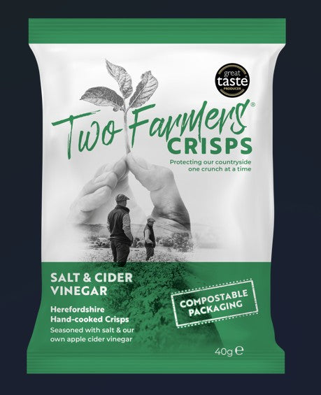 Two Farmers Salt & Cider Vinegar 24 x 40gm
