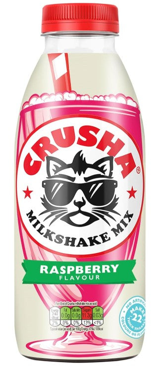 Crusha Raspberry Milk Shake Syrup 1ltr
