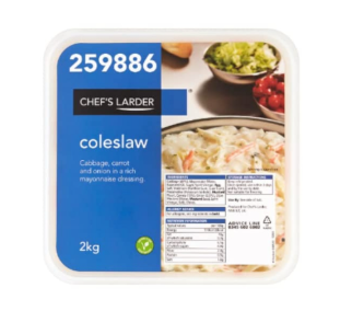 Chefs Larder Coleslaw 2kg - TO ORDER ONLY