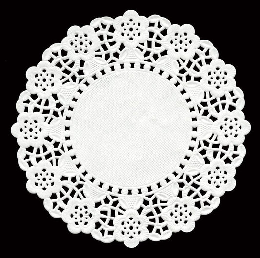 6.5" White Round Paper Doyley 1 x 250