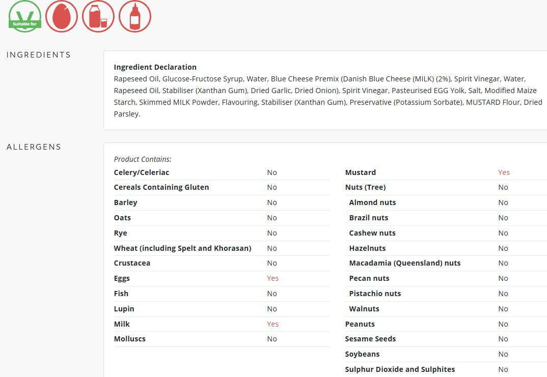 Lion Blue Cheese Dressing 2.27ltr