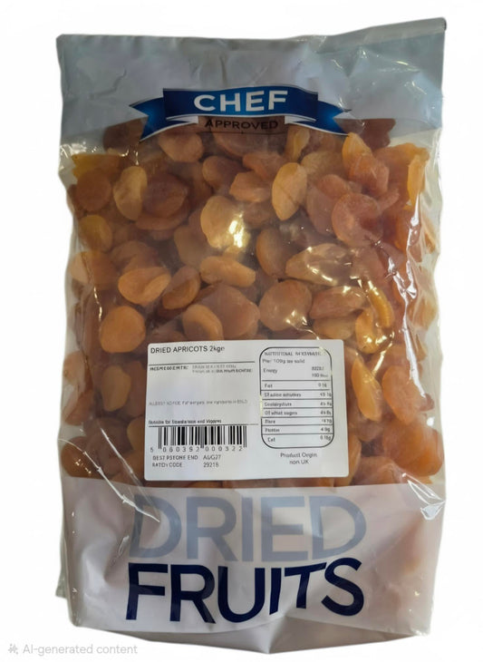 Chef Approved Dried Whole Apricots 2kg