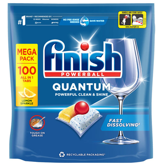 Finish Quantum All In 1 Dishwasher Tablets 1 x 100