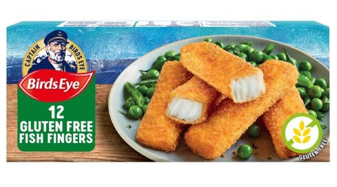 Birds Eye 12 MSC Breaded Gluten Free Fish Fingers 360gm