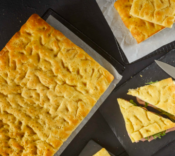 Panesco Rosemary Focaccia Sheets 5 x 400mm x 300mm x 30mm