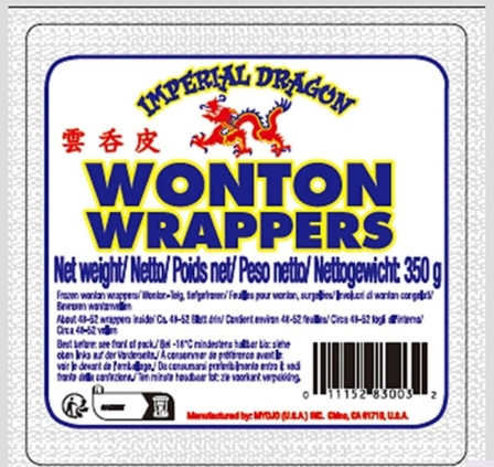 Imperial Dragon Wonton Wrappers 350gm