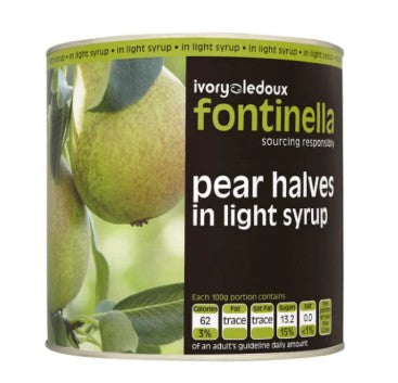 Fontinella Pear Halves In Syrup 820gm