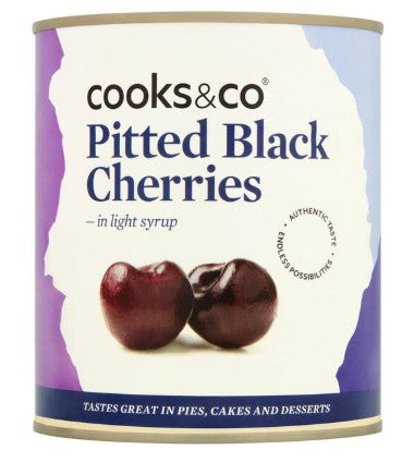 Cooks & Co Pitted Black Cherries 850gm