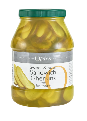 Opies Sweet & Sour Sliced Sandwich Gherkins 2.3kg