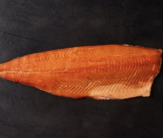 Goldstein Whole Sliced Side of Hot Smoked Salmon Approx. 1kg