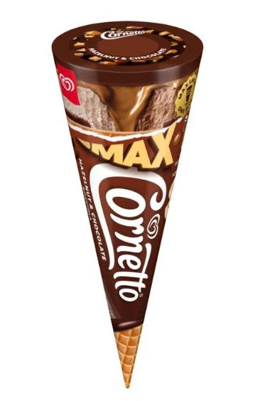 Frozen Cornetto Max Chocolate & Hazlenut 24 x 115ml