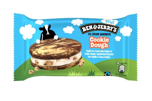 Frozen Ben & Jerry's Cookie Dough Sandwich 25 x 120ml