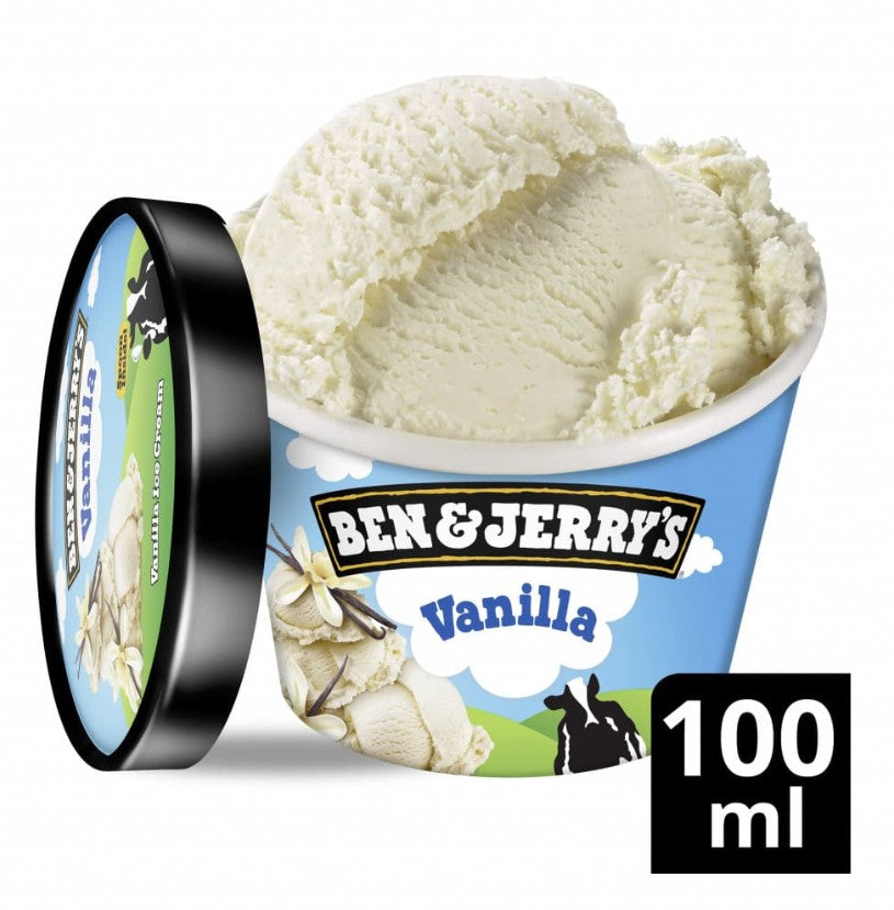 Ben & Jerry's Vanilla Ice Cream 12 x 100ml