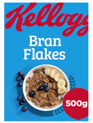 Kellogg's Bran Flakes Breakfast Cereal 500gm