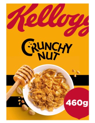 Kellogg's Crunchy Nut Breakfast Cereal 460gm