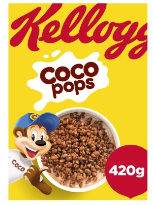 Kellogg's Coco Pops Chocolate Breakfast Cereal 420gm