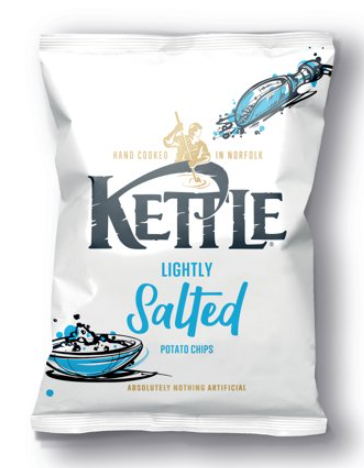 Kettle Chips Lightly Salted Crisps 54 x 40gm
