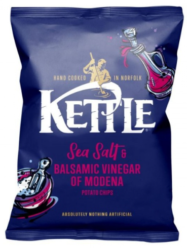 Kettle Chips Sea Salt & Balsamic Vinegar Crisps 54 x 40gm