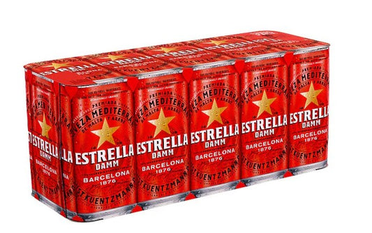 Estrella Damm Premium Lager (Cans) 10 x 440ml