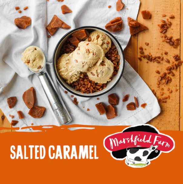 Marshfield Salted Caramel Ice Cream 4.5ltr