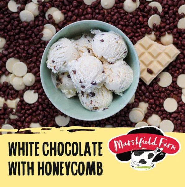 Marshfield White Chocolate & Honeycomb Ice Cream 4.5ltr