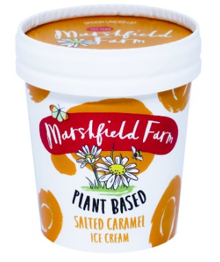 Marshfield Plant Based Salted Caramel Mini Tubs 12 x 125ml