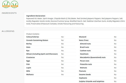 Lion Vegan Chipotle Mayonnaise 1ltr