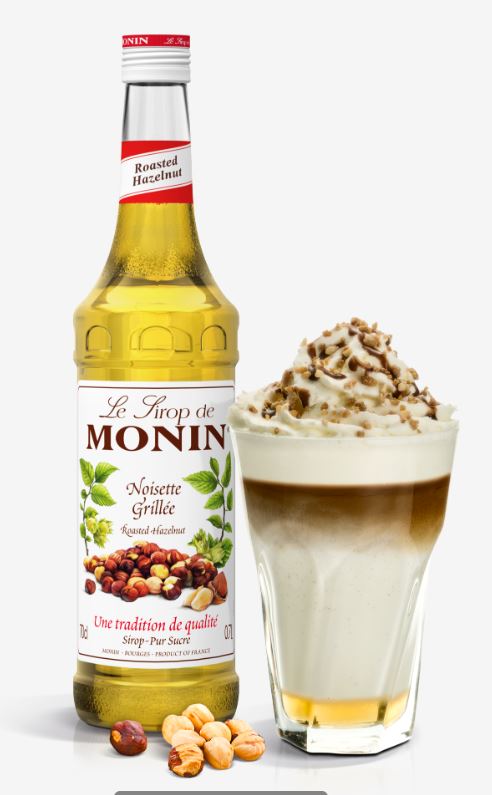 Monin ROASTED Hazelnut Syrup (Glass) 70cl