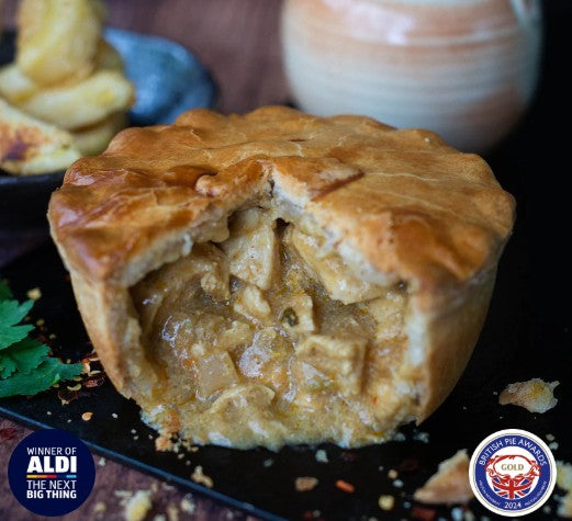 Mud Premium Chip Shop Chicken Curry Pie 270gm (Retail) - TO ORDER ONLY