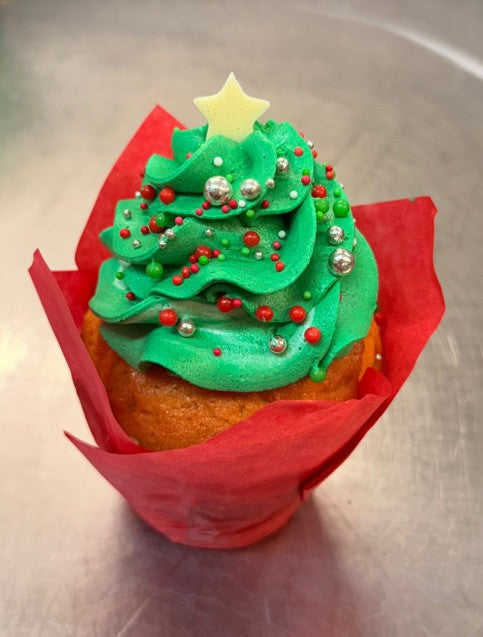 Sussex Handmade Christmas Tree Muffins 1 x 12 - TO ORDER ONLY