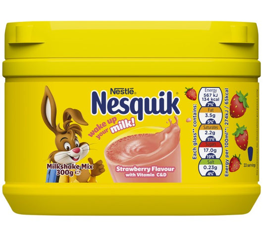 Nesquik Strawberry Milkshake Powder 300gm