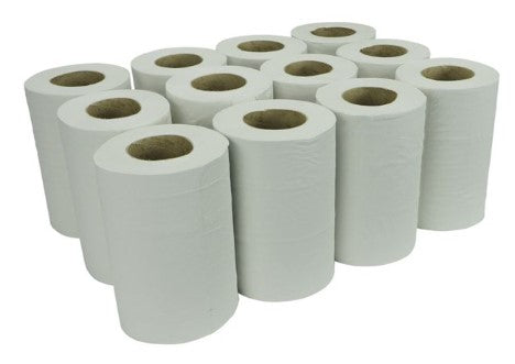 White Mini Centre Feed 1ply 12 x 125m x 180m - TO ORDER ONLY