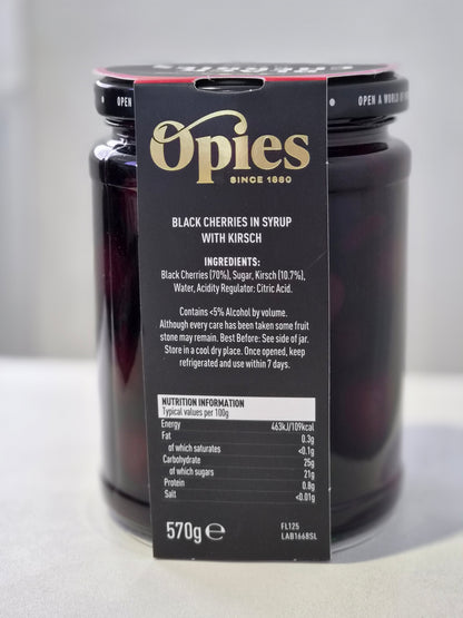 Opies Cherries with Kirsch (Kilner Jar) 570gm